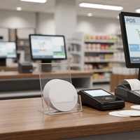 NFC 213 215 216 Mini RFID-Karte 13,56 MHz Tag-Münze 30mm Durchmesser PVC-Material Zugangskontrollkarten
