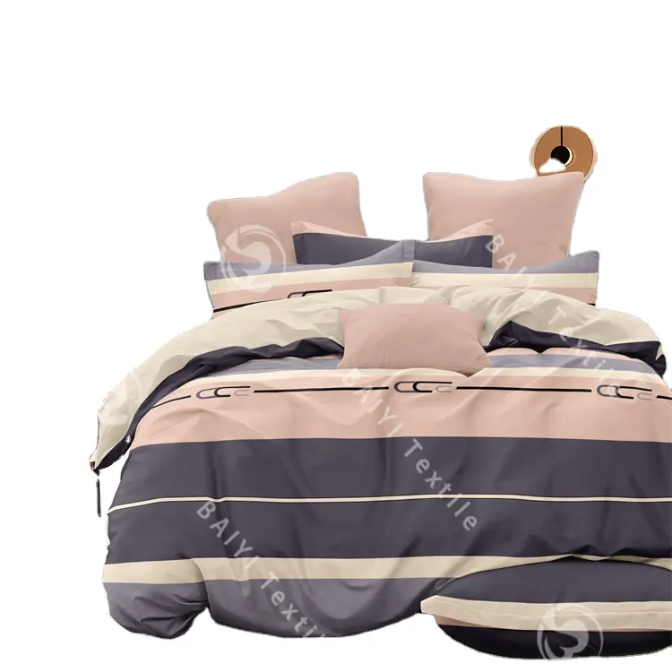 2024 conjunto de lençóis de cama colchas lençóis de cortina de travesseiro 3D lençóis de lit en gros conjunto de cama king sheets