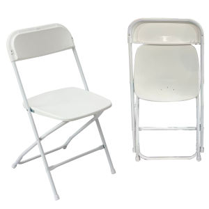 Venta Directa de Fábrica Sillas Plegables Blancas de Plástico para Césped Bodas Fiestas y Hoteles - Product Image 1