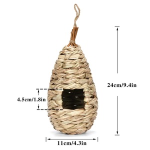 Ninhos e Casas para Pássaros em Palha Sintética Ecológica YS-<span class=keywords><strong>Wholesale</strong></span> com Padrão Sólido para Decoração de Jardim Externo - Product Image 6