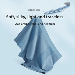 KJ076 Sous-vêtements pour hommes au design exclusif évacuant l'humidité, caleçon de sport modal allongé en maille, vente en gros en stock - Product Image 6