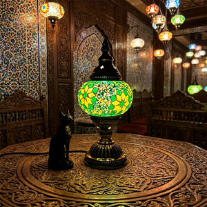 Modern DIY Moroccan Vintage <b>Table</b> Lamp Turkish Mosaic Design Iron Body Electric Power Simple Feature WiFi for Home Decoration - Product Image 5