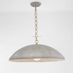 Lampe suspendue de plafond moderne de style rétro en béton Wabi Sabi pour salon, chambre à coucher, hôtel - Product Image 1