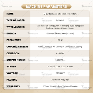 Perfectlaser Q-Switch Laser à impulsions longues pour l'<span class=keywords><strong>épilation</strong></span>, soin de la peau multifonction, rajeunissement, élimination des tatouages, machine laser de beauté - Product Image 6