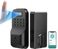 Serrure intelligente Ttlock, reconnaissance faciale, mot de passe, carte, code d'accès, alliage d'aluminium, portes en bois et en acier, étanche IP65, application Cloud Tuya