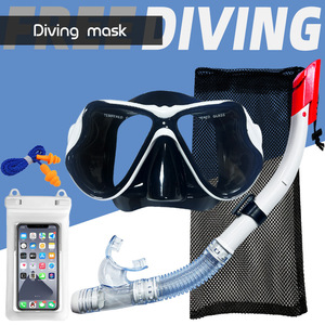 Set de Máscara de Buceo y Snorkel con Cristal Templado Antivaho para Adultos, Uso en Playa, Bolsa de Malla Incluida - Product Image 4