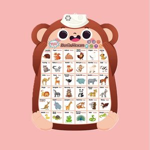 Affiche sonore interactive en indonésien pour l'apprentissage précoce, tableau vocal éducatif pour le développement linguistique et cognitif - Product Image 4