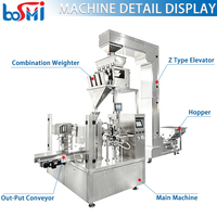 Machine d'emballage alimentaire automatique pour grains de café, granulés, sachets préformés à fermeture éclair, Doypack, système de remplissage et de scellage de céréales