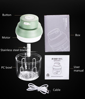 Hachoir à ail électrique Portable, Mini robot alimentaire, mélangeur étanche pour légumes, viande, aliments pour bébés, hachoir à chargement USB
