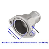 Raccord en T pour tuyau d'eau de voiture, adapté aux modèles Volkswagen Bora, Passat, Polo et Golf, référence 026121145E