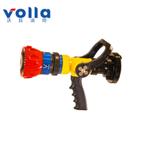 Buse de pulvérisation à jet guidé Volla Machino pour lutte contre l'incendie, raccord mâle, débit 4-6.5-10-13 L/s, pression 0.60 MPa, portée >39.5m