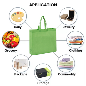 Nhà máy tùy chỉnh đa màu sắc có thể gập lại thân thiện với môi giá rẻ khuyến mại mua sắm <span class=keywords><strong>PP</strong></span> nhiều lớp không dệt Tote Túi với xử lý - Product Image 6