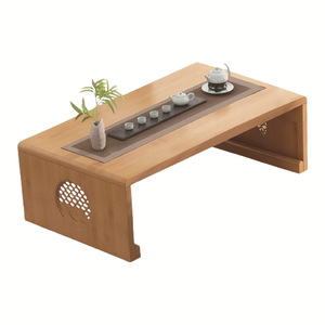 <b>Bamboo</b> Folding Tea <b>Table</b> With Storage Multifunctional Low Coffee <b>Table</b> For Tatami Room Traditional Chinese Study Use - Product Image 5