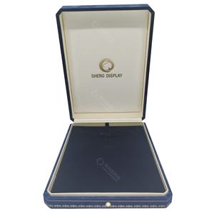 Caja de embalaje de joyería de terciopelo de lujo personalizada borde decorativo collar anillo caja joyero - Product Image 2