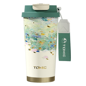 Tomic Oil Painting Series <b>Coffee</b> Cup 316 Stainless Steel Inner Travel Mug Office Use - Product Image 5
