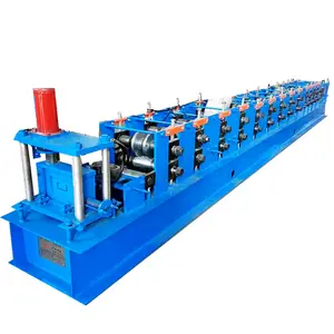 Double line two type profile light steel keel C U Omega channel making forming machine keel groove roll forming machine