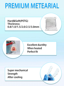 CE ISO gecertificeerde tandenplakplaat voor tandenbleking en orthodontische beugels, hoge kwaliteit transparant thermoplastisch materiaal - Product Image 5