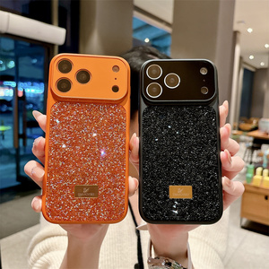 เคสโทรศัพท์มือถือ Shimmer AG Diamond Camera Glass สำหรับ iPhone 17 16 15 Pro Max พร้อมกรอบเลนส์แปลงรูปทรงดั้งเดิม ดีไซน์หรูหรา ฝาหลังแบบมีประกาย - Product Image 1