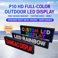 Letrero LED RGB P10 para Exteriores, Comercial, a Todo Color, Programable, con Texto Desplazable, Tablero de Visualización LED, Tamaño Personalizado, Diseño Gratuito, Maqueta