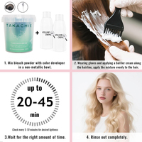 Polvo Decolorante Permanente para el Cabello TAKACHIE con Ultra Bond Building |   Sube hasta 9+ niveles |   Para iluminar y realzar los detalles