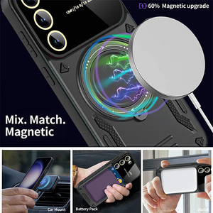 Custodia Protettiva Magnetica per Fotocamera per <span class=keywords><strong>vivo</strong></span> Y35 <span class=keywords><strong>Y22S</strong></span> Y22 V27E S16e V27 S16 / S16 V27 Pro con Supporto Rotante a 360° - Product Image 3