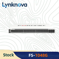 Commutateurs réseau Fortinet FS-1048G 48 ports 10G SFP+ 6x100G QSFP28 avec capacité de 2,16 Tbps, alimentation double à échange à chaud, en stock