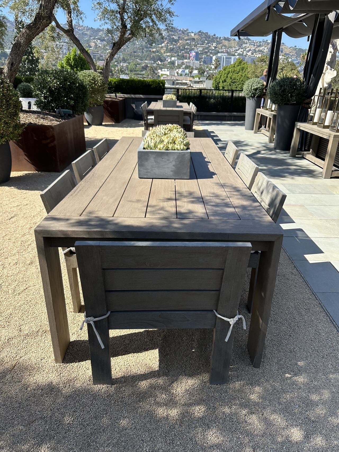Modern Patio solid Wood  teak Garden Set Modern Outdoor Sofa Set Dinning Table Set With Chairs