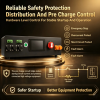 ECBMS Smart BMS 24V LiFePO4 400V 100V 100A 200A 16S avec contrôle via application Bluetooth, auto-équilibrage, protection contre les courts-circuits et les surcharges, boîtier PDU