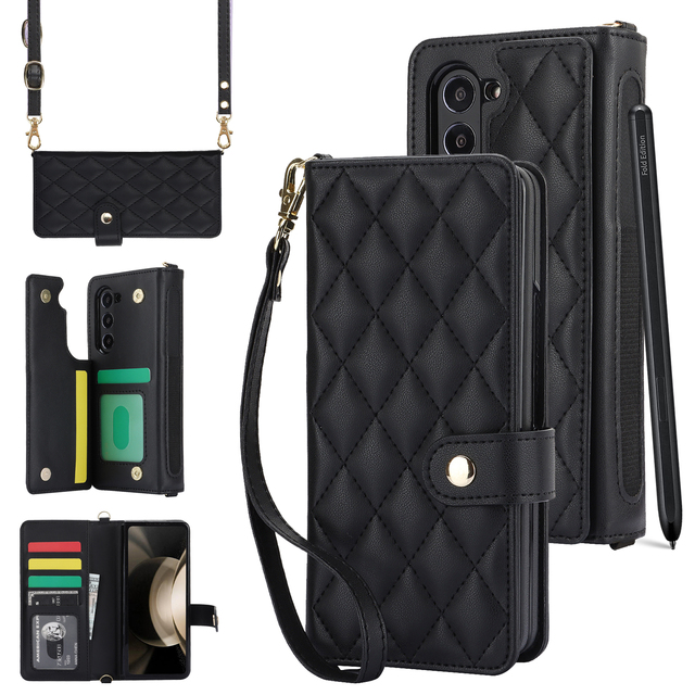 New Design Multifunctional Shockproof Classical Folding Mobile Phone for Samsung Galaxy Z Fold 3/4/5/6 Smart Phone Cover