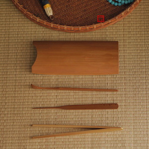 Juego de Cucharas de Té de Bambú Ecológicas, Diseño Retro, Herramientas de Medición para la Ceremonia del Té Kung Fu, Seis Caballeros de Primera Clase - Product Image 3