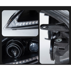 Phares multifonctionnels pour Ford Focus 2009-2011, ensemble de phares LED, style Lexus, lentille de projecteur Demon Eye - Product Image 6