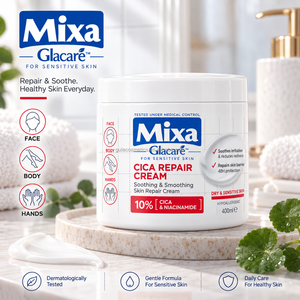 Crème Glacare <span class=keywords><strong>Mixa</strong></span> CICA REPARATION Niacinamide Bright Urea Ultra Soft Repair 400ml - Product Image 2
