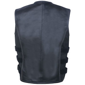 Chaleco de Cuero Genuino de Alta Calidad, Reversible, Transpirable, de Manga Larga para Hombre, para Invierno - Product Image 2