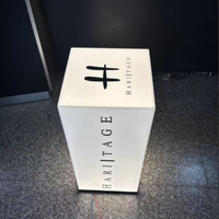 Fengfan lumière LED publicité support mural acrylique pleine face illuminé Lightbox signe extérieur acrylique boîte à lumière pour nom de boutique