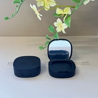 Maßgefertigte Doppelschichtige Flip-Top ABS-Kunststoff Proben-Puderdose für Rouge 5g mit Spiegel Quadratische/Runde Formen Kosmetikverpackung