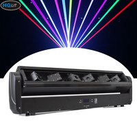 6-Köpfige RGB Vollfarbige Fat-Beam DJ Moving Head Laser Disco-Beleuchtung für Privathaushalte 500mW/1W DMX512 IP33