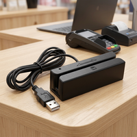 Lecteur-graveur de cartes à puce à bande magnétique et à puce IC (MSR) économique, sans SDK, très demandé pour les systèmes de point de vente (POS)