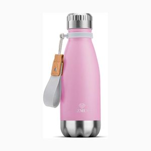 9 oz Water <b>Bottle</b> Mini Insulated Water <b>Bottle</b> for Kids School Stainless <b>Steel</b> Vacuum Cola Shape Sports Flask with Carry Rope - Product Image 4