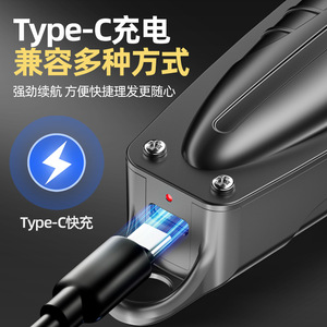 Professional Hair Clippers 800mAh 3-6h Battery Rechargeable Salon Use Metal Body Strong Power <b>Type</b> <b>C</b> Fast Charging - Product Image 1