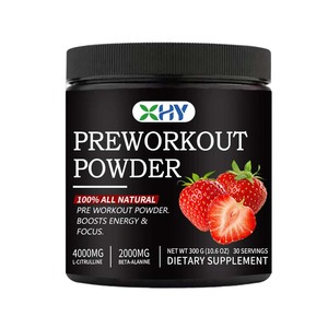 OEM GORILLA chế độ Pre-Workout bột chất điện giải năng lượng bổ sung BCAA Creatine Koffein dâu hương vị cho thể thao dinh dưỡng - Product Image 1
