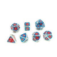 Jeu de dés en métal de style classique Cthulhu 2 couleurs mélangées Avenger Game pour joueur du MDN