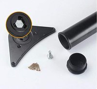 Sondoly Verstellbare Hohe Metalltischbeine, Bürotischbein-Set, Möbelzubehör Hardware, Ersatz