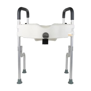 Portable Bidet with Elevated Armrest Raised Toilet Seat for Elderly People Rehabilitation Therapy Supplies - Product Image 1