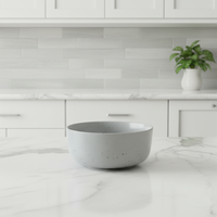 Service de table en céramique de luxe moderne |   Ensemble de 4 assiettes et bols gris |   Utilisation à domicile, dans les hôtels et les restaurants, compatible four et micro-ondes
