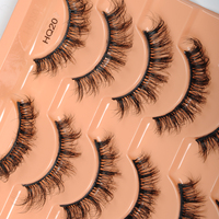 10 paires 5D moelleux vison cils 3D naturel pleine bande faux cils doux vison cils Extension de cils maquillage en gros