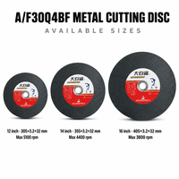 Disque de coupe en résine AF30Q4BF, disque abrasif pour la coupe de l'acier allié, de l'acier inoxydable, des pièces galvanisées, machine de coupe stationnaire
