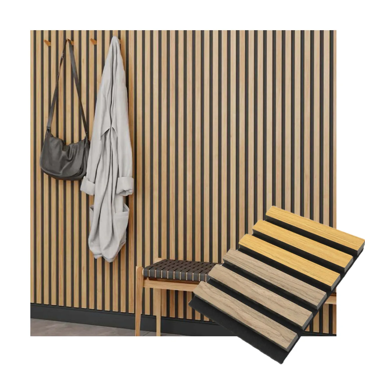 Pannello acustico di legno della parete 3d del pannello acustico della Cina del pannello di legno