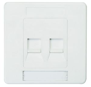 LE F044 4-Port RJ45 Female Keystone Heavy Duty Indoor Faceplate - Product Image 2