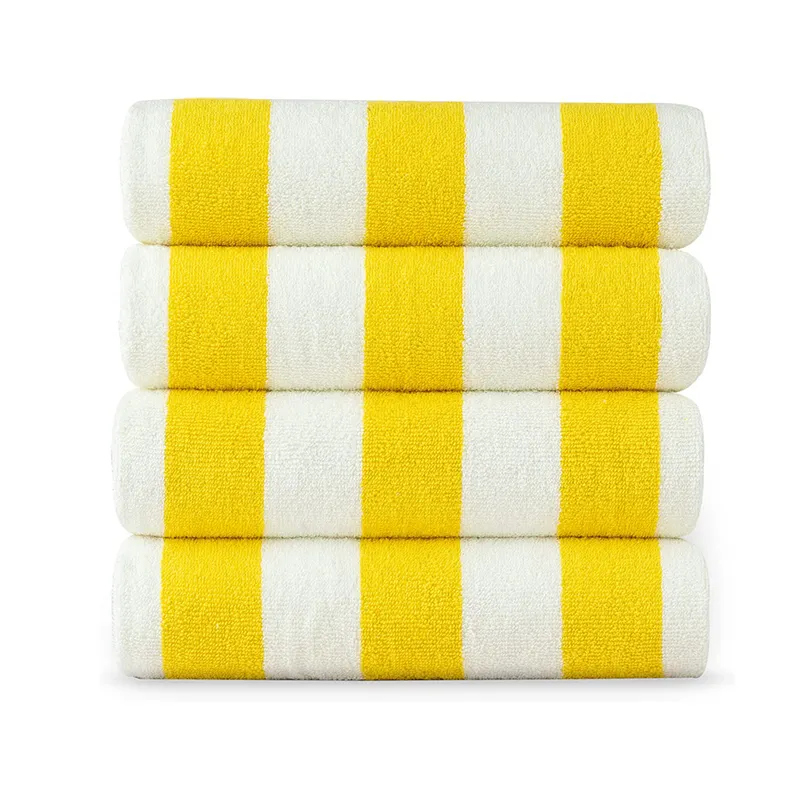 Wholesale Extra Large Size Cotton Towel Stripe Luxury 100% Cotton Towels Luxury Cotton Bath Beach Towel