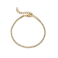 Nouveau bracelet en acier inoxydable de style européen et américain, serti de diamants, style minimaliste, bijoux entièrement sertis de zircon